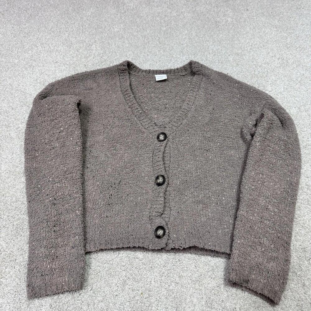 Full Tilt Essentials Sweater Brown Button Up Long Sleeve Women’s Size Small